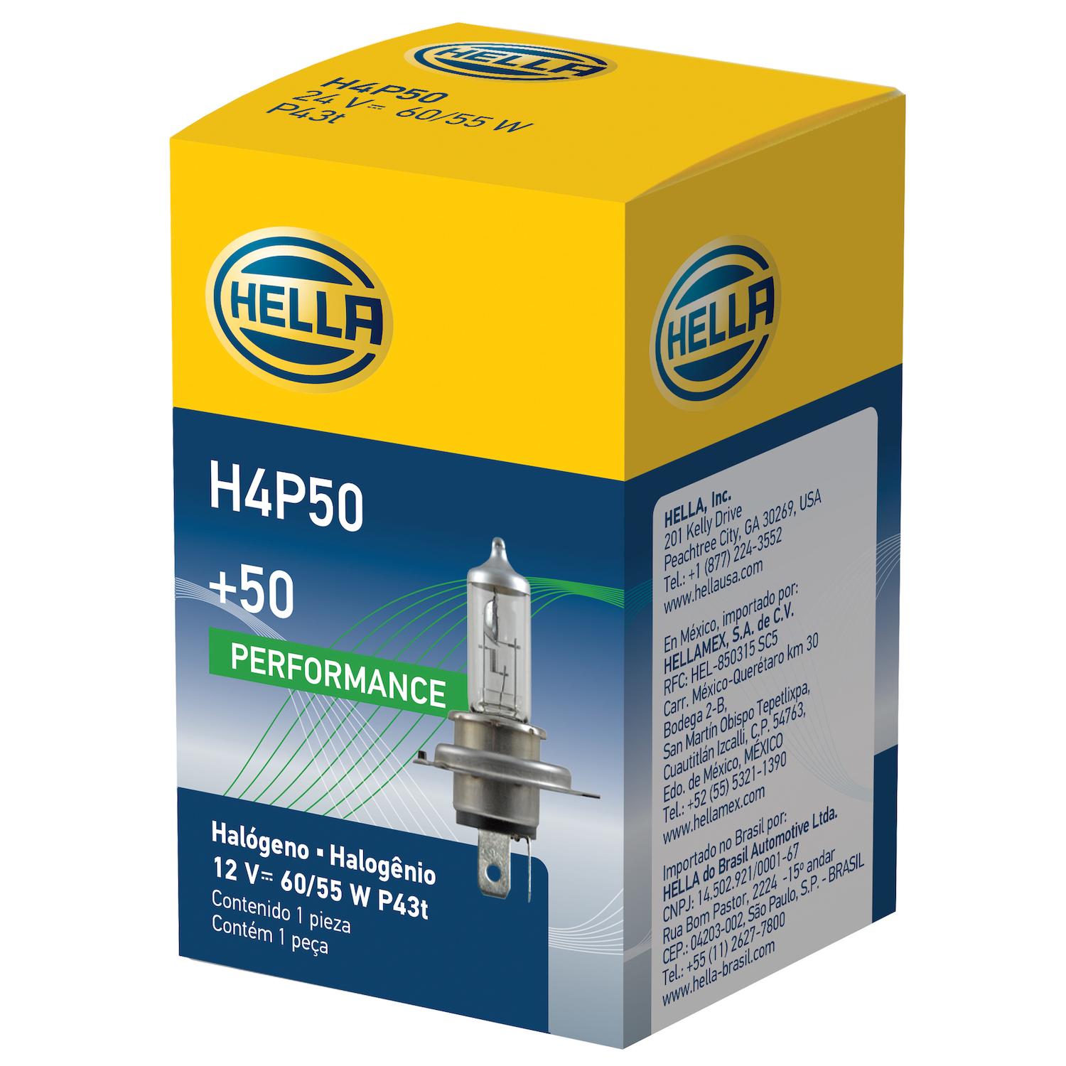 HELLA H4P50 - Multi Purpose Light Bulb HELLA H4P50 Daytime Running Light Bulb product image 2 of 2