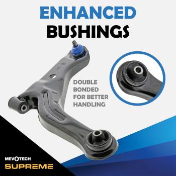 2010 Ford Escape Suspension Control Arm and Ball Joint Assembly Front Right Lower Mevotech CMK80399 image 3 of 4