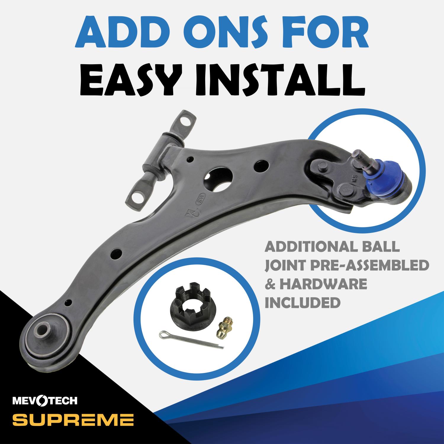 Mevotech CMS20247 - Suspension Control Arm and Ball Joint Assembly Mevotech CMS20247 Suspension Control Arm product image 2 of 11