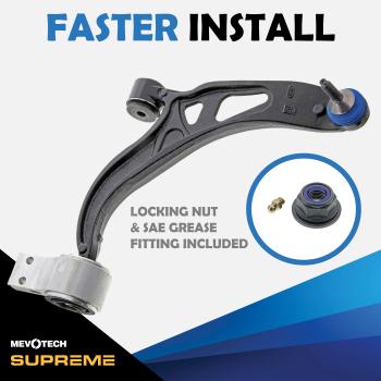 2014 Ford Police Interceptor Utility Suspension Control Arm and Ball Joint Assembly Front Left Lower Mevotech CMS40185 image 4 of 4