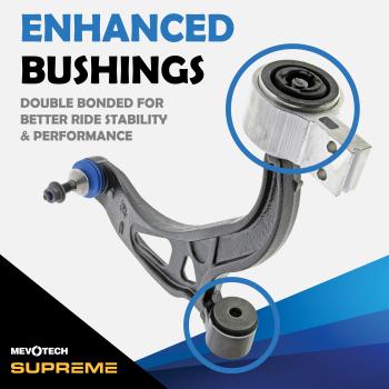 2014 Ford Police Interceptor Utility Suspension Control Arm and Ball Joint Assembly Front Right Lower Mevotech CMS40186 image 2 of 4