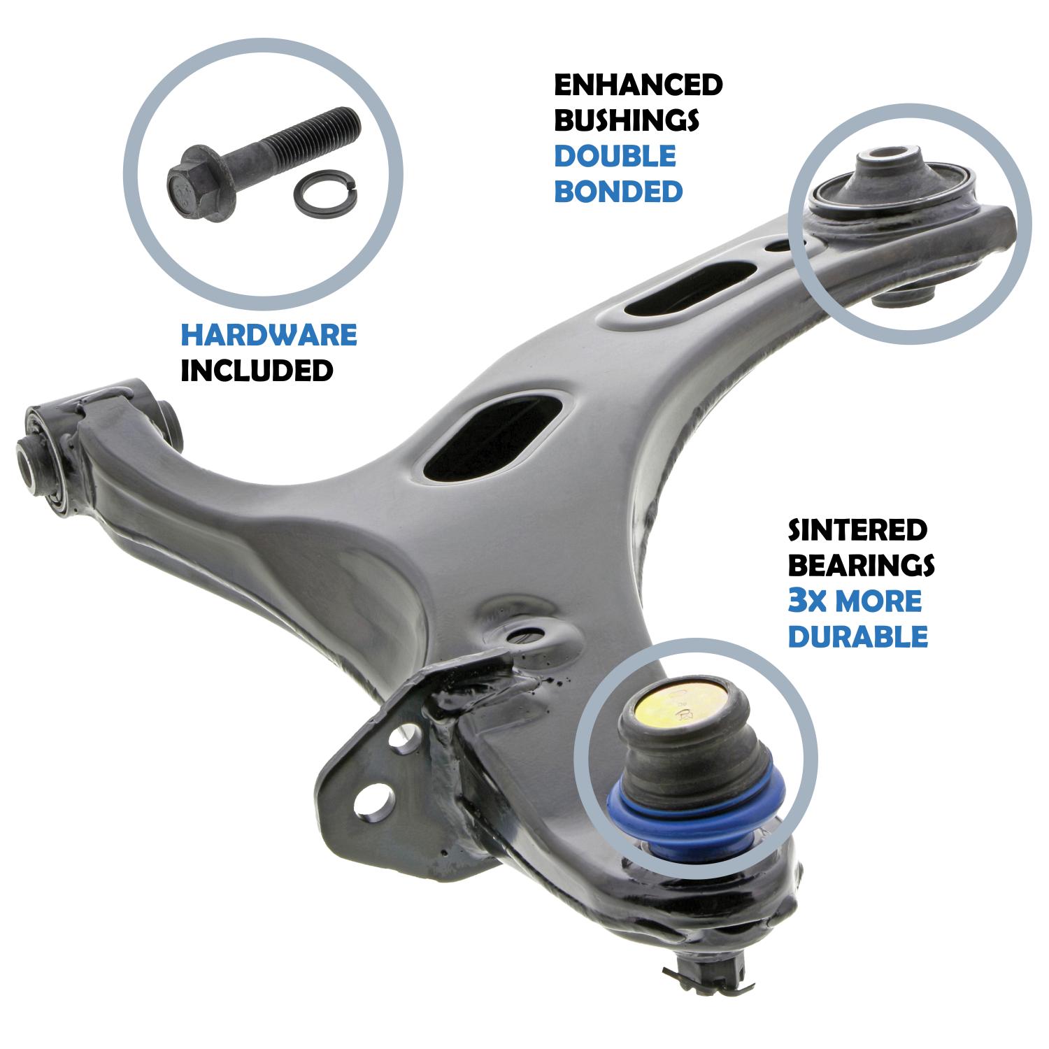 Mevotech CMS801114 - Suspension Control Arm and Ball Joint Assembly Mevotech CMS801114 Suspension Control Arm and Ball Joint Assembly product image 12 of 13
