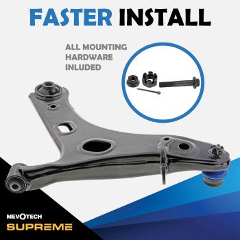 2015 Subaru Forester Suspension Control Arm and Ball Joint Assembly Front Right Lower Mevotech CMS801213 image 2 of 4