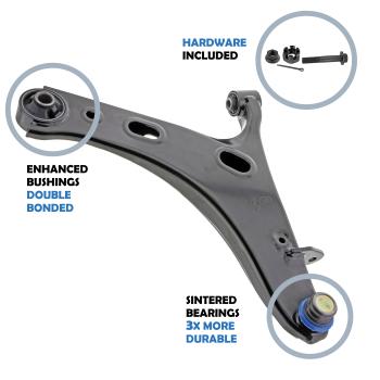 Mevotech CMS801213 - Suspension Control Arm and Ball Joint Assembly Mevotech CMS801213 Suspension Control Arm and Ball Joint Assembly product image 8 of 11