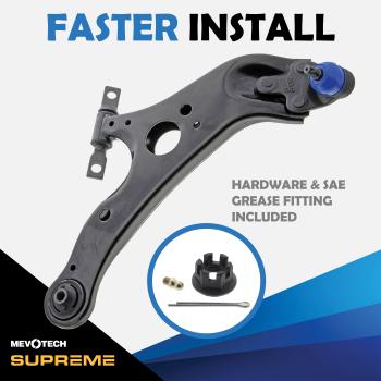 2015 Toyota Sienna Suspension Control Arm and Ball Joint Assembly Front Right Lower Mevotech CMS861131 image 4 of 4