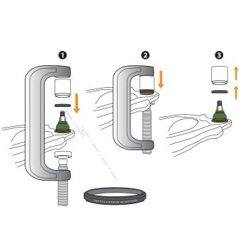 Mevotech TXK9643 Suspension Ball Joint product image 5 of 5