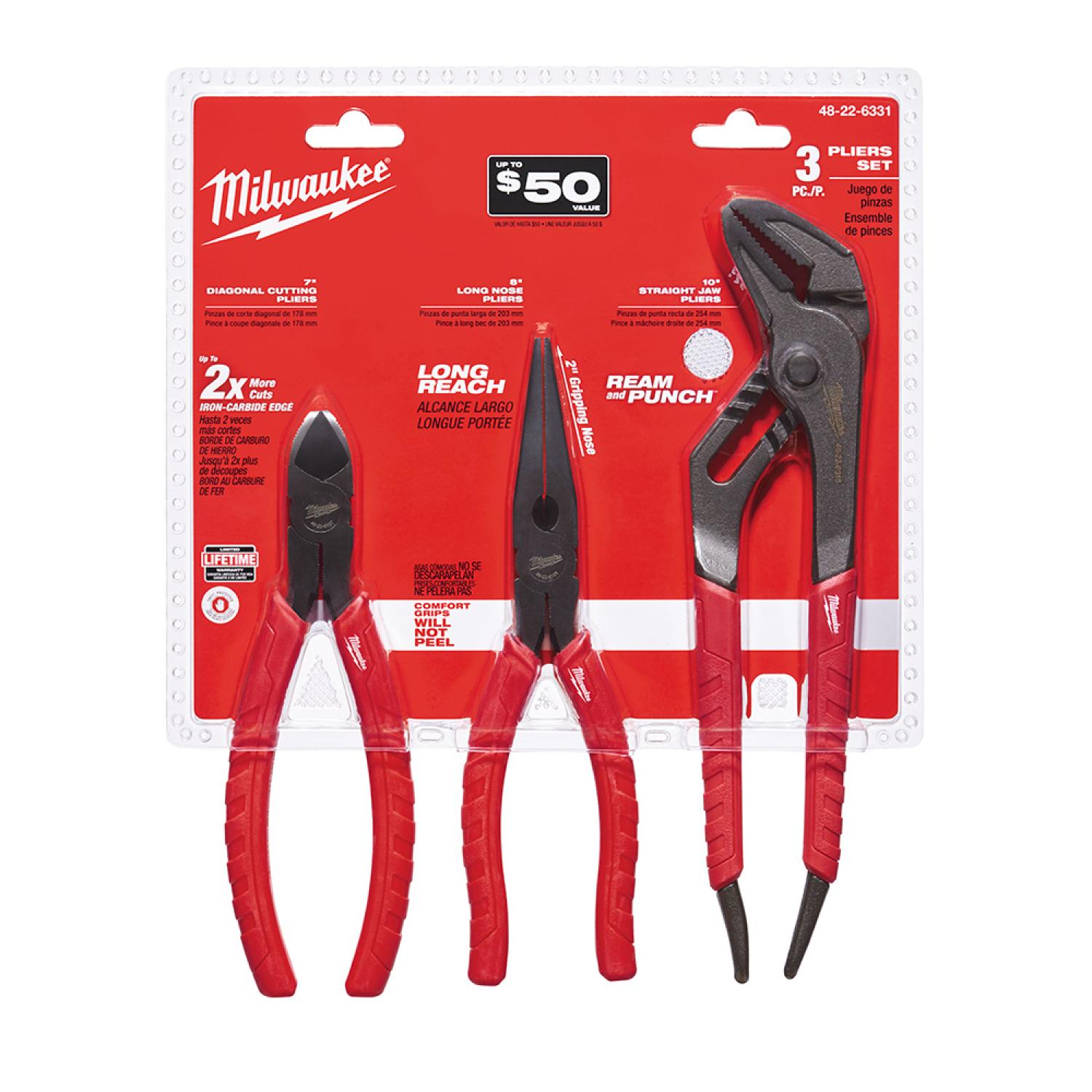 Milwaukee 48226331 Pliers Kit product image 1 of 1