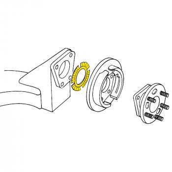1998 Dodge Caravan Alignment Shim Rear Moog K72641 image 1 of 2