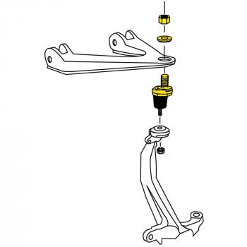 1995 Dodge Stratus Suspension Ball Joint Front Upper Moog K7451 image 1 of 2