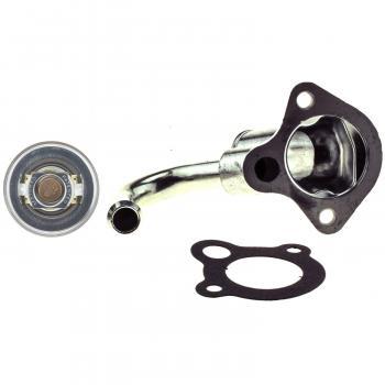 1982 Oldsmobile Cutlass Calais Engine Coolant Thermostat Housing Assembly MotoRad 4841KTFS image 2 of 4