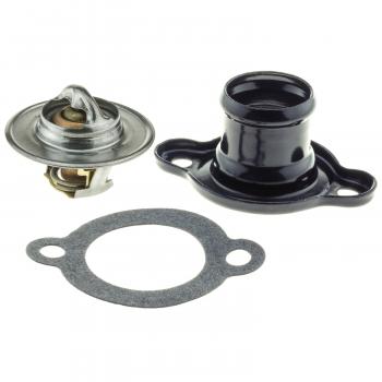 1980 Dodge B200 Engine Coolant Thermostat Housing Assembly MotoRad 4909KTFS image 1 of 4