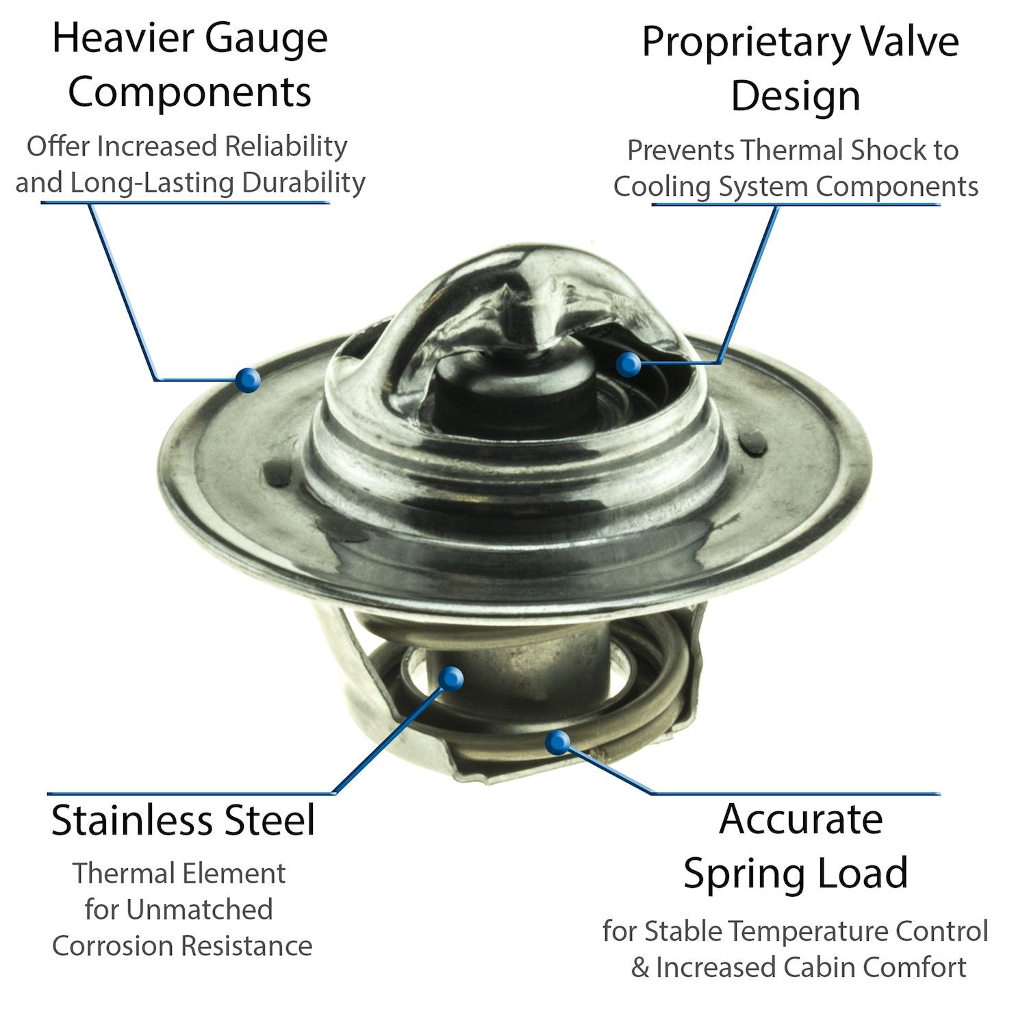MotoRad 5200180 - Engine Coolant Thermostat MotoRad 5200180 Engine Coolant Thermostat product image 3 of 6