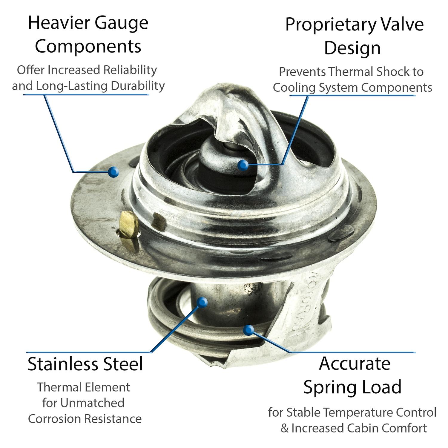MotoRad 5240180 Engine Coolant Thermostat product image 3 of 5