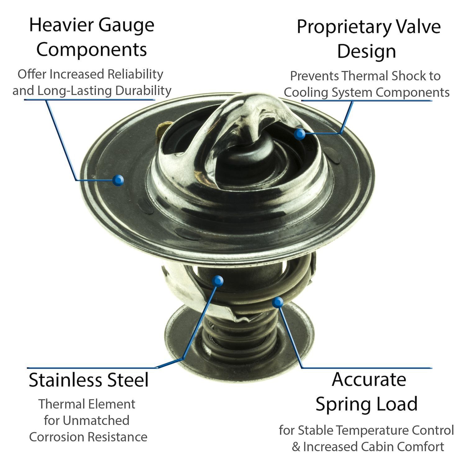 MotoRad 5242180 Engine Coolant Thermostat product image 4 of 8
