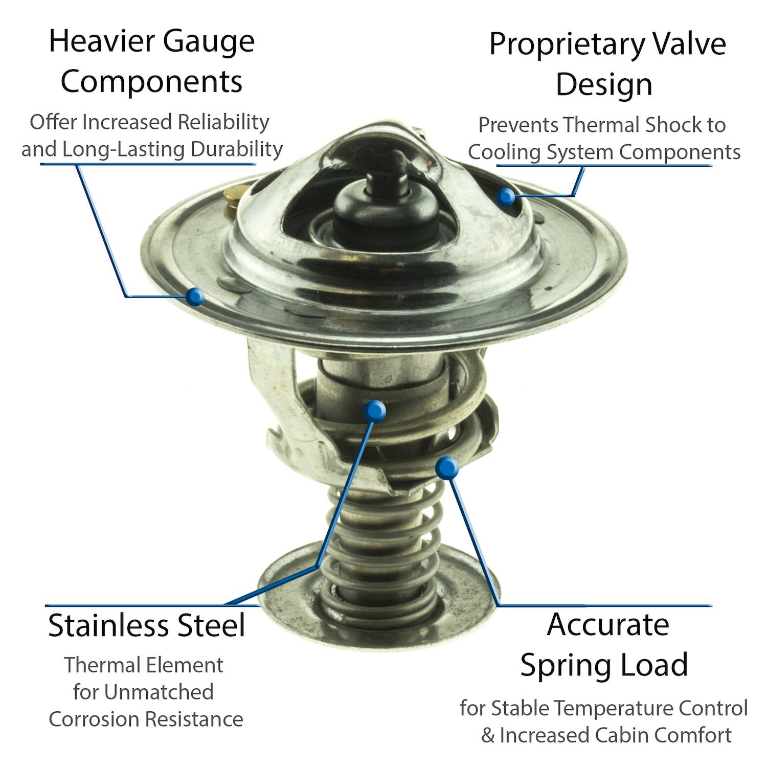 MotoRad 5281180 Engine Coolant Thermostat product image 3 of 5