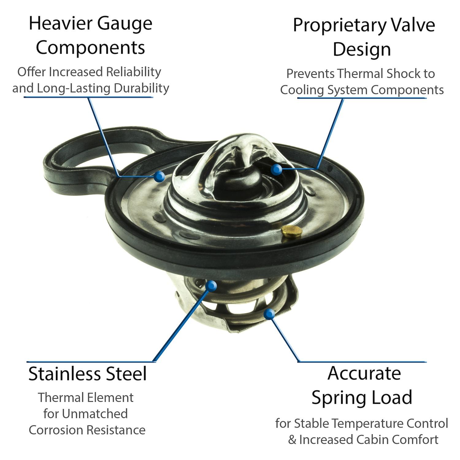 MotoRad 5449190 Engine Coolant Thermostat product image 3 of 5