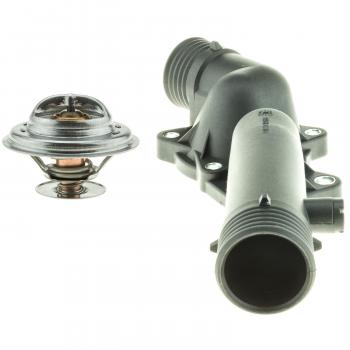 1998 BMW 528i Engine Coolant Thermostat Housing Assembly MotoRad 5538KT image 3 of 4
