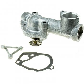 2011 Saab 9-4X Engine Coolant Thermostat Housing Assembly MotoRad 830180 image 1 of 4
