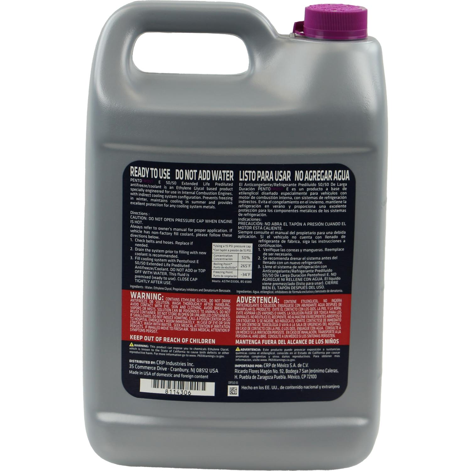 Pentosin 8114306 - Engine Coolant / Antifreeze Pentosin 8114306 Antifreeze Coolant product image 2 of 7