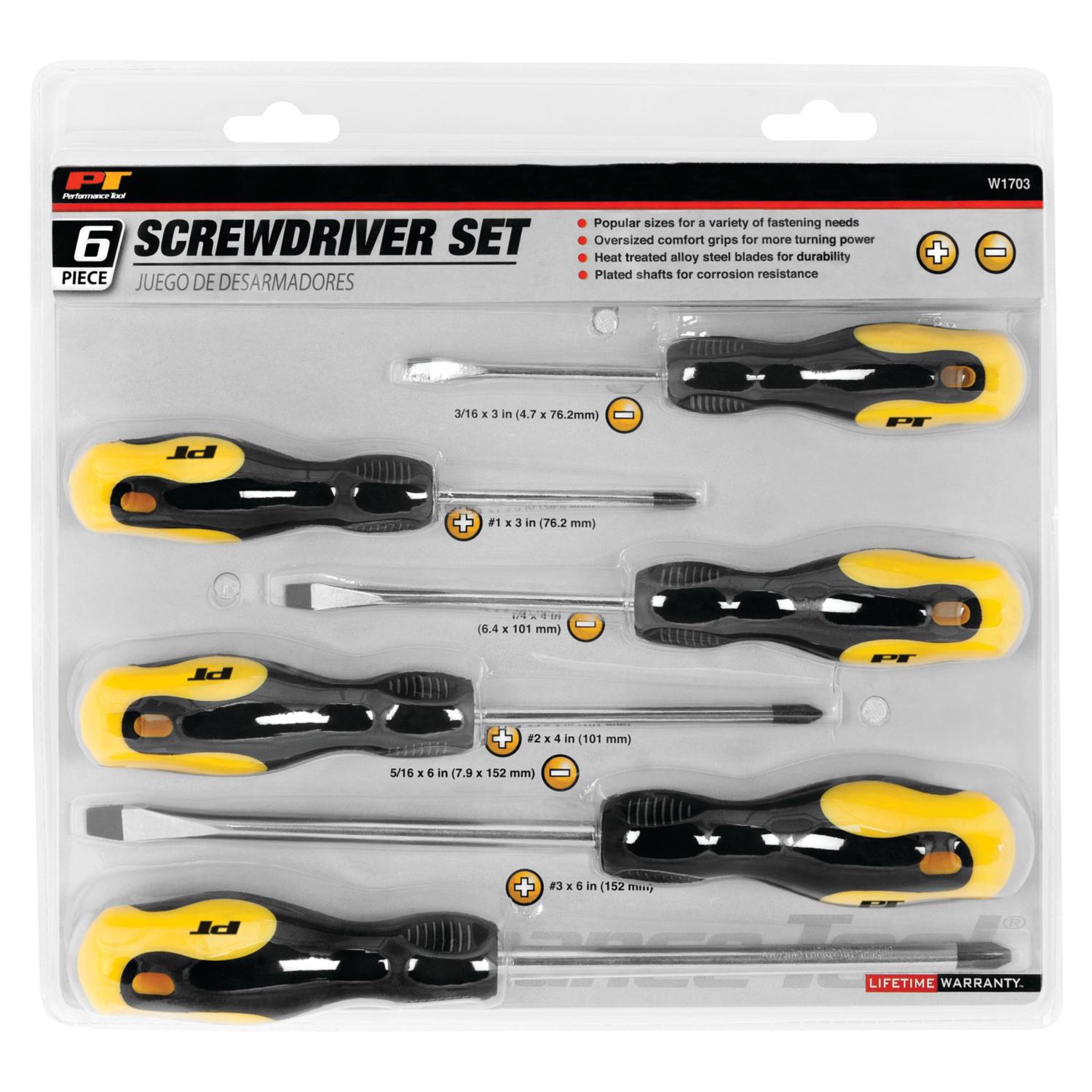 Performance Tool W1703 - Screwdriver Set Performance Tool W1703 Screwdriver Set product image 1 of 2