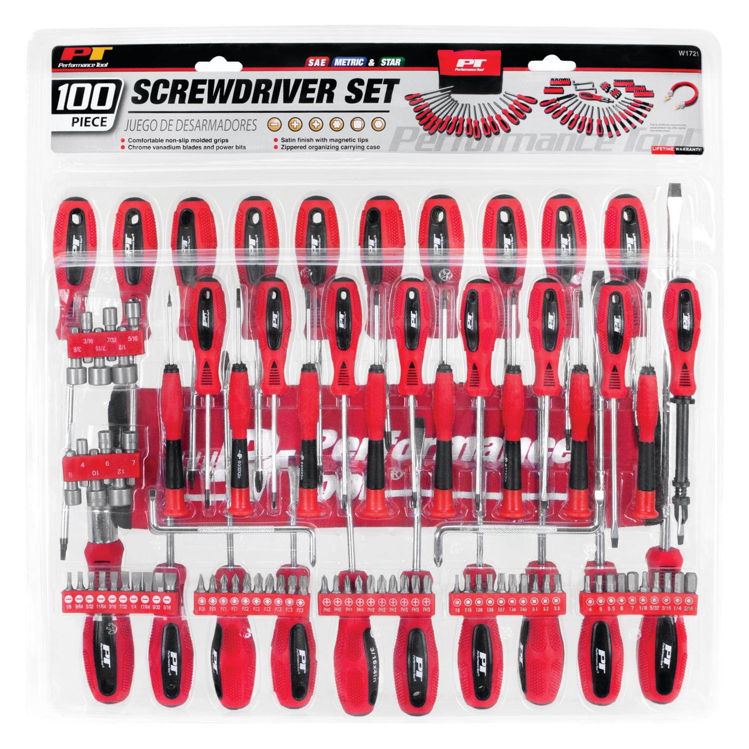 Performance Tool W1721 - Screwdriver Set Performance Tool W1721 Screwdriver Set product image 1 of 8