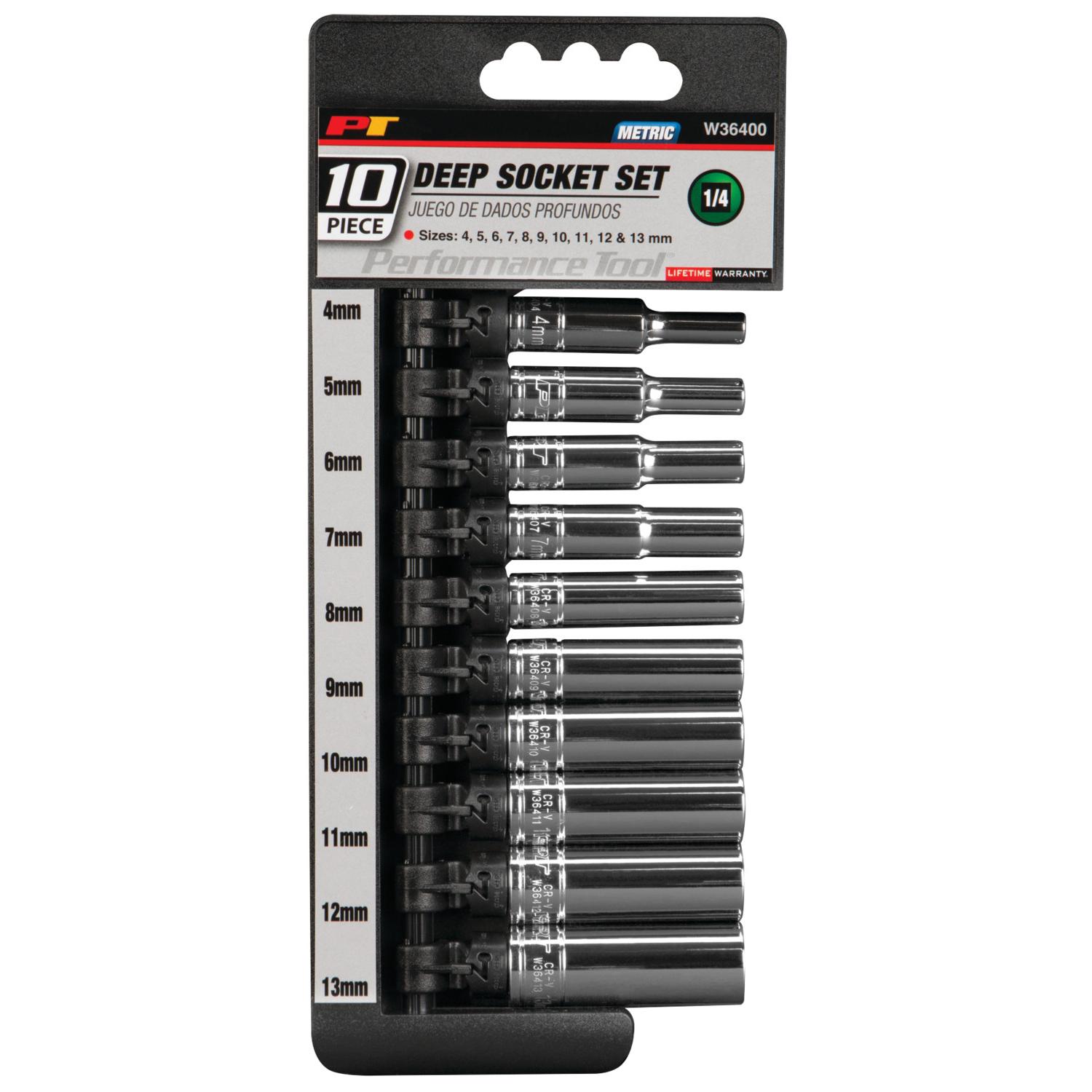 Performance Tool W36400 - Socket Set Performance Tool W36400 Socket Set product image 1 of 2