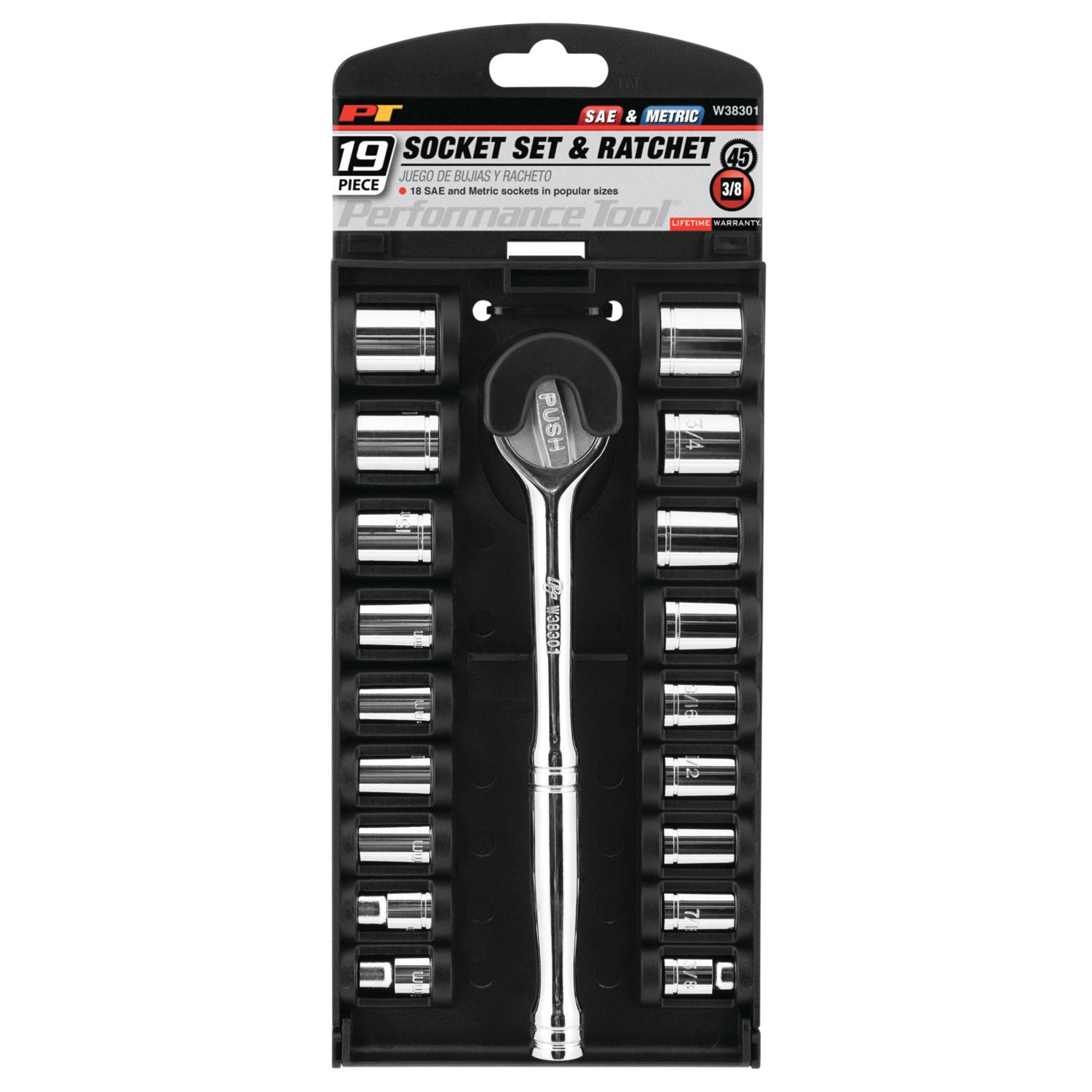 Performance Tool W38301 - Socket Wrench Set Performance Tool W38301 Socket Wrench Set product image 1 of 2