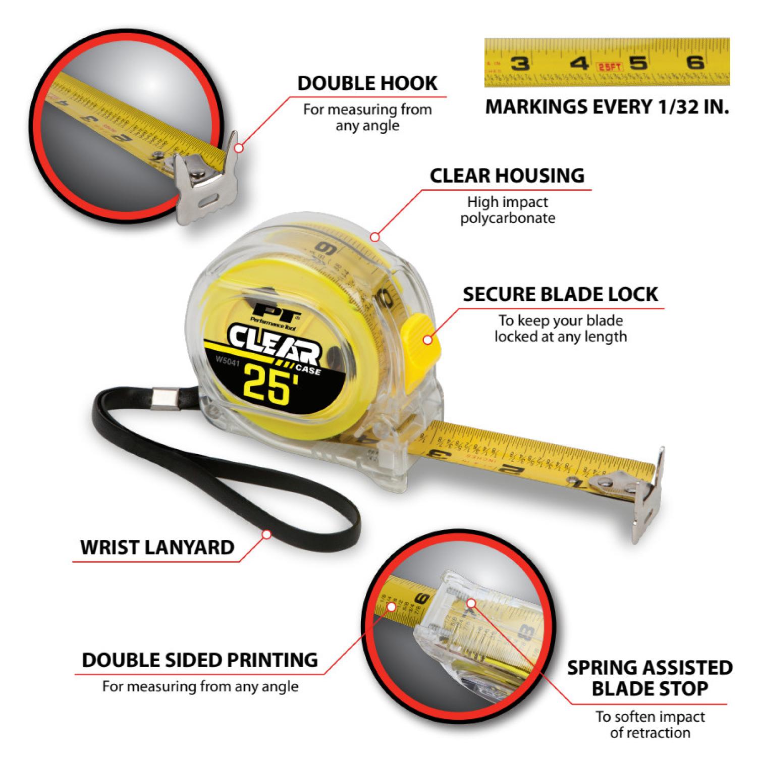 Performance Tool W5041 - Tape Measure Performance Tool W5041 Tape Measure product image 3 of 6