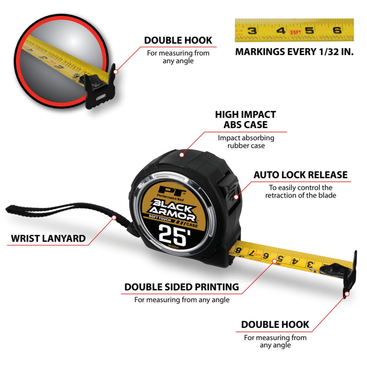 Performance Tool W5054 - Tape Measure Performance Tool W5054 Tape Measure product image 3 of 10