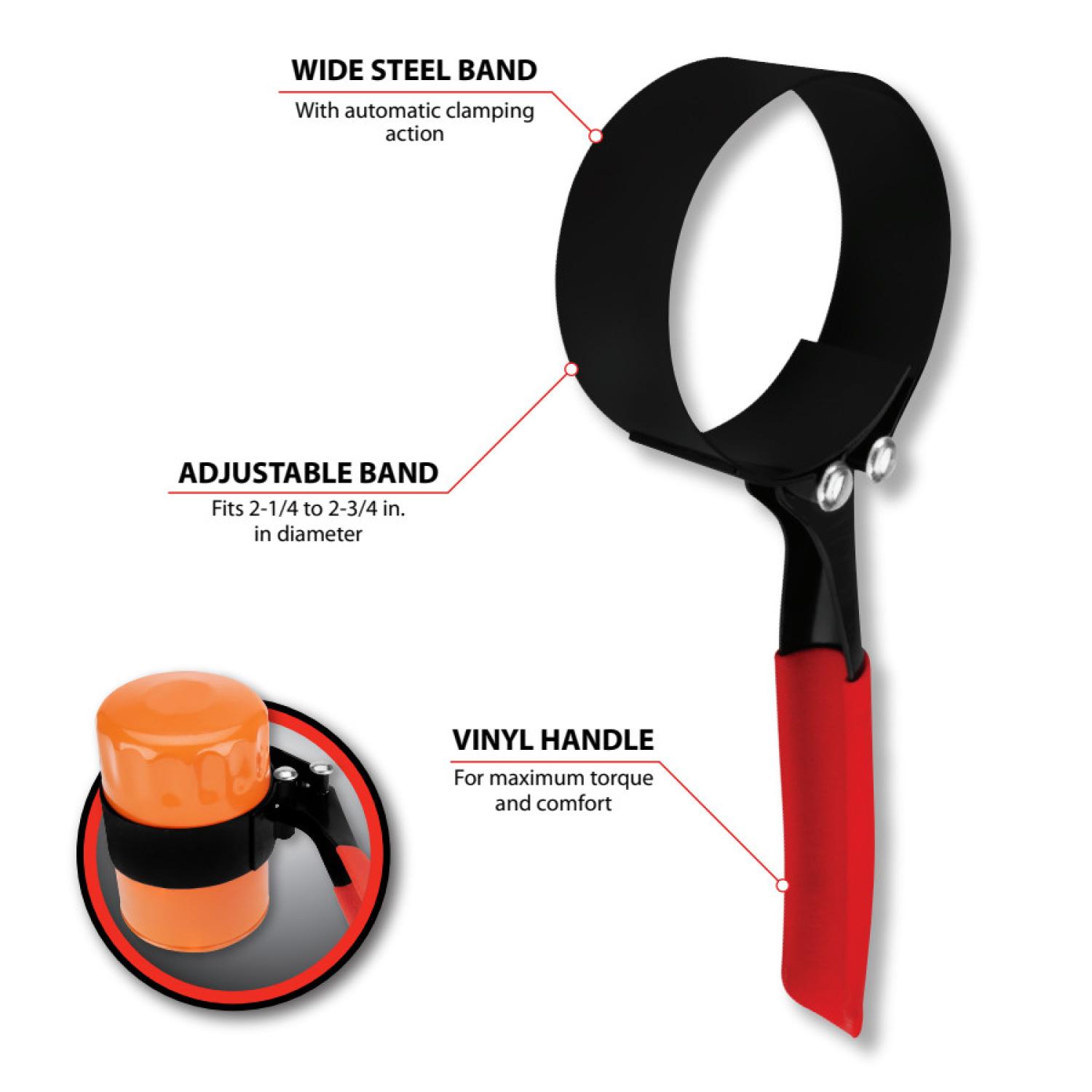 Performance Tool W54052 - Oil Filter Wrench Performance Tool W54052 Oil Filter Wrench product image 2 of 4