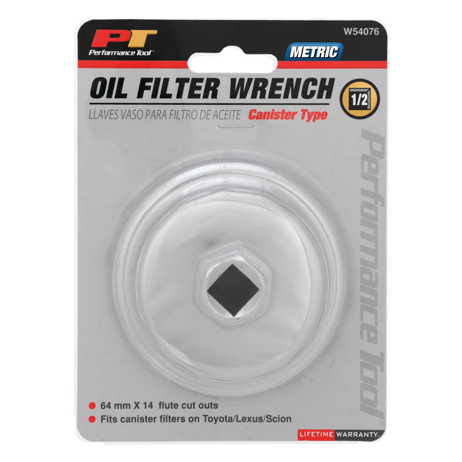 Performance Tool W54076 - Oil Filter Wrench Performance Tool W54076 Oil Filter Wrench product image 1 of 2