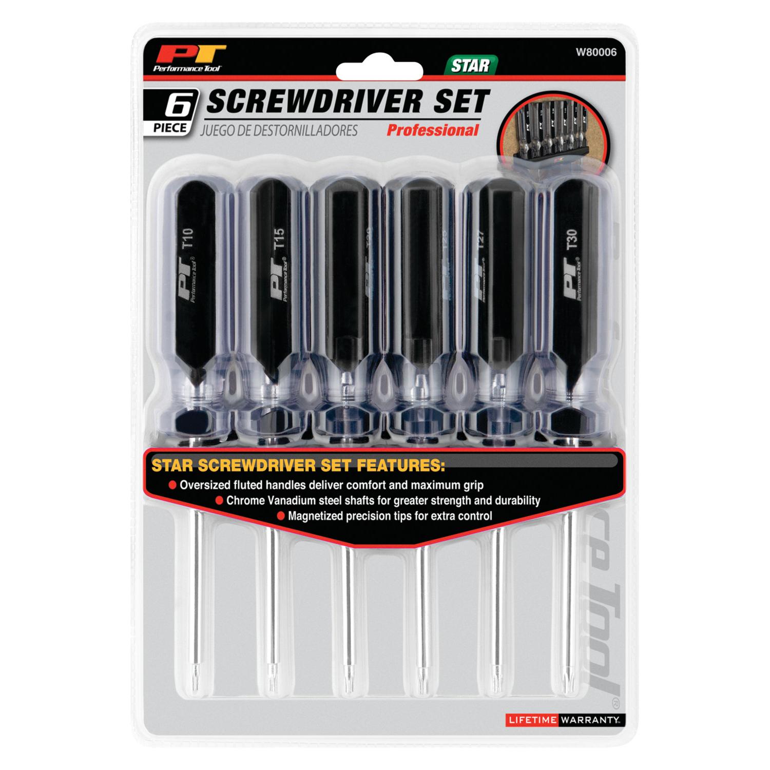 Performance Tool W80006 - Screwdriver Set Performance Tool W80006 Screwdriver Set product image 1 of 3