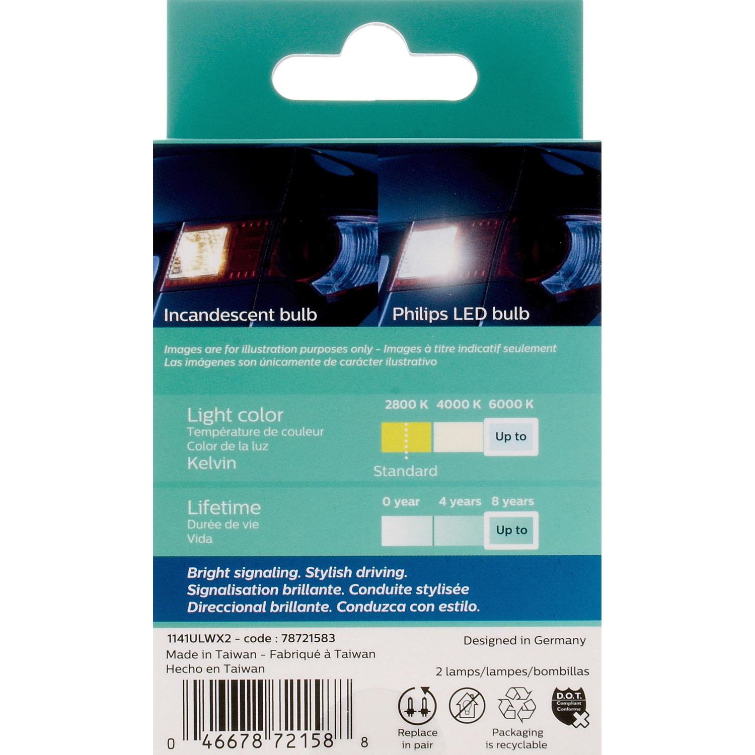Philips 1141WLED - Multi Purpose Light Bulb Philips 1141WLED Back Up Light Bulb product image 6 of 10