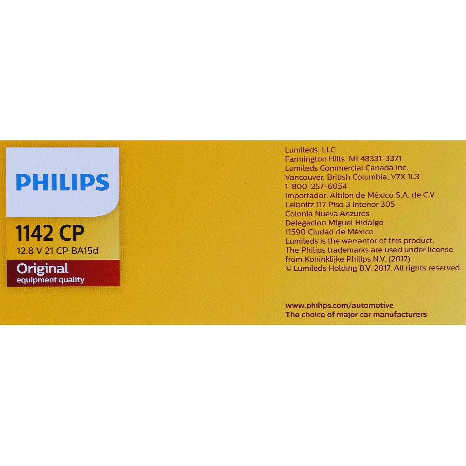 Philips 1142CP Back Up Light Bulb product image 6 of 10
