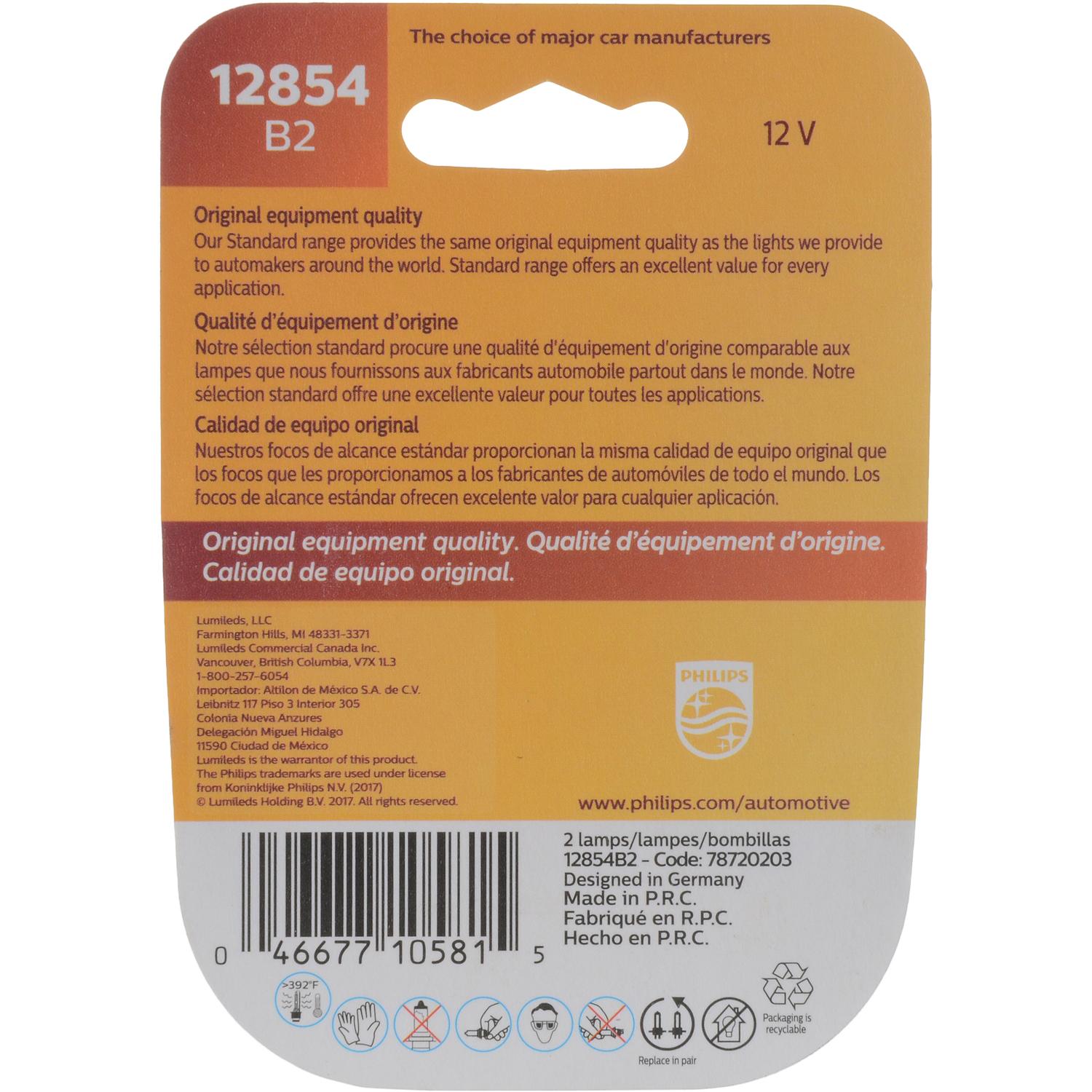 Philips 12854B2 - Multi Purpose Light Bulb Philips 12854B2 Dome Light Bulb product image 6 of 10