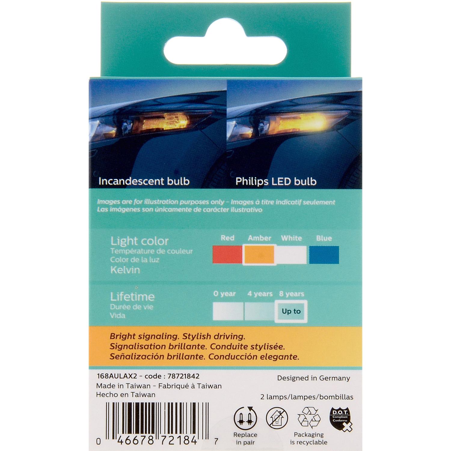 Philips 168ALED - Multi Purpose Light Bulb Philips 168ALED Ash Tray Light Bulb product image 6 of 10