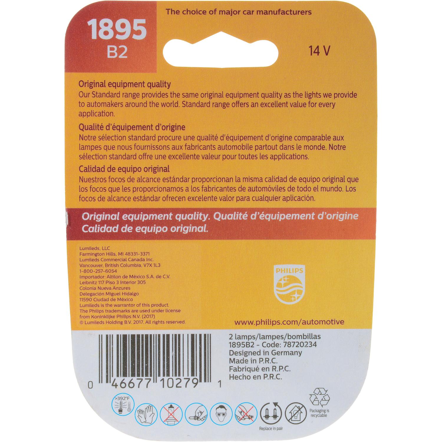 Philips 1895B2 - Instrument Panel Light Bulb Philips 1895B2 Ash Tray Light Bulb product image 6 of 10