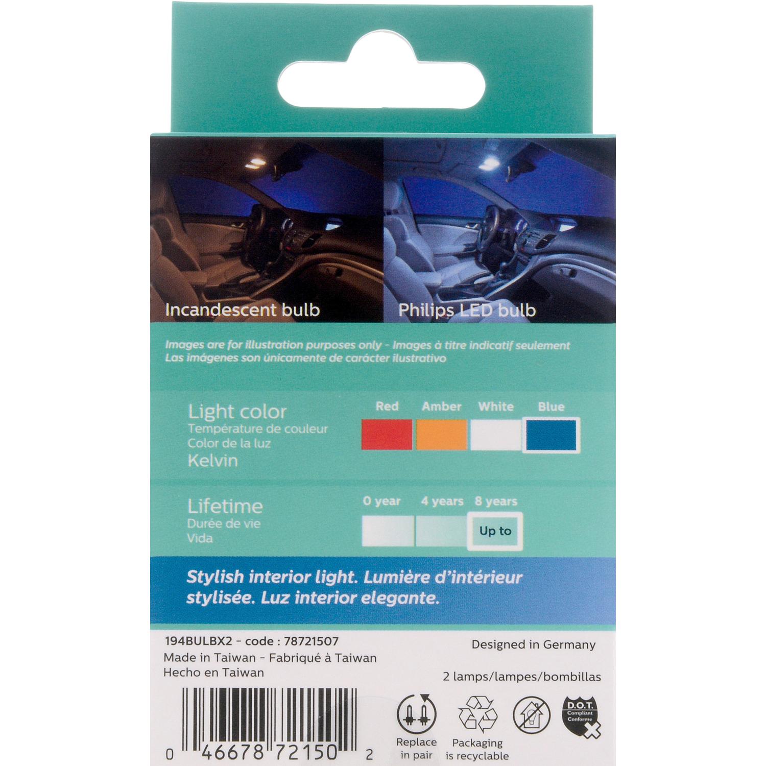 Philips 194BLED Ash Tray Light Bulb product image 11 of 20