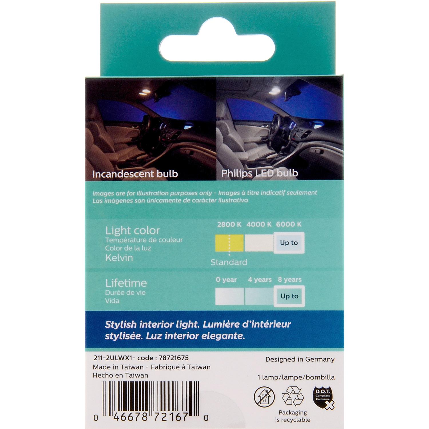 Philips 2112WLED Courtesy Light Bulb product image 6 of 10
