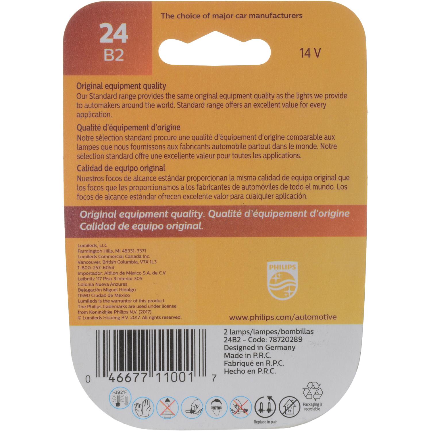 Philips 24B2 - Multi Purpose Light Bulb Philips 24B2 Courtesy Light Bulb product image 6 of 10