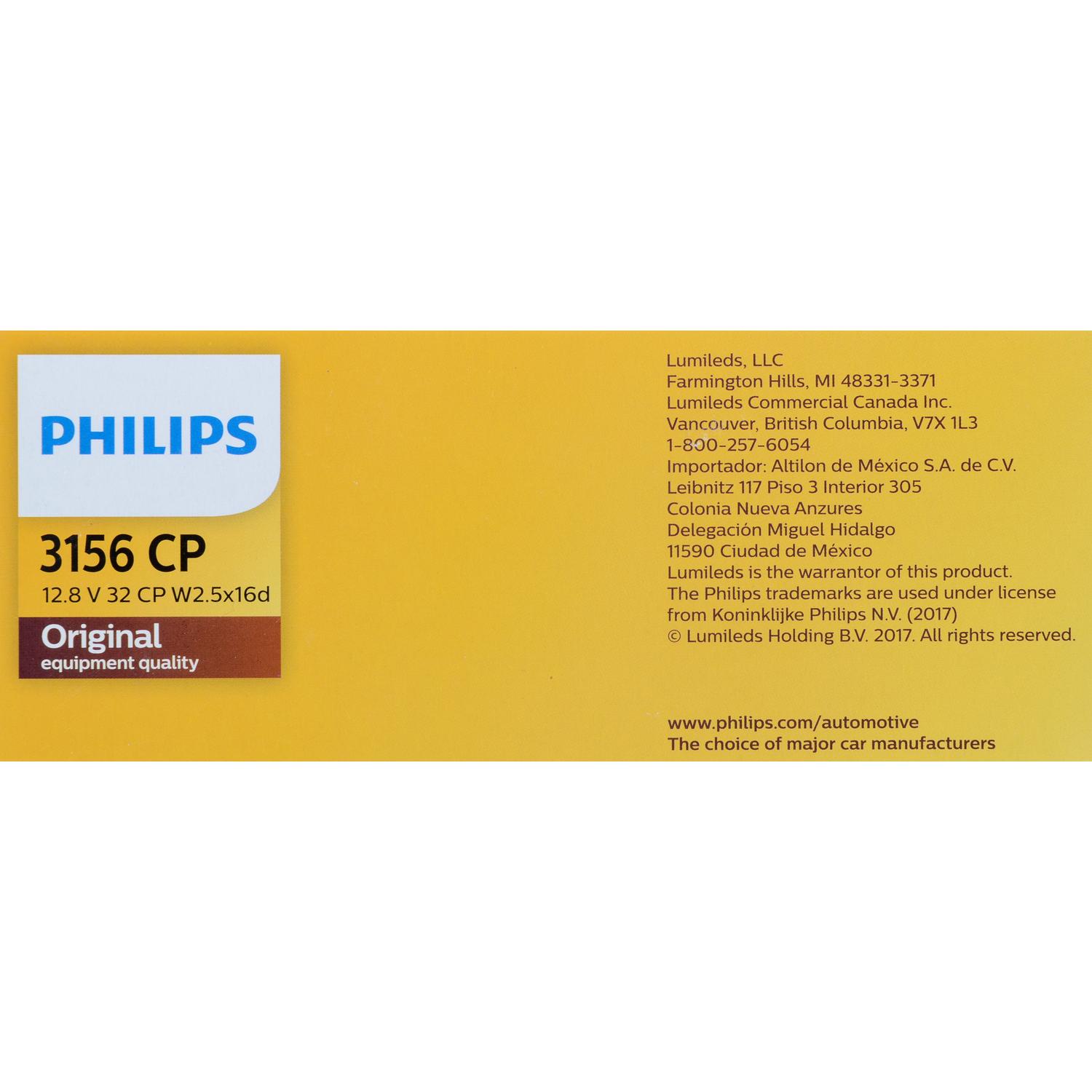 Philips 3156CP - Center High Mount Stop Light Bulb Philips 3156CP Back Up Light Bulb product image 6 of 10