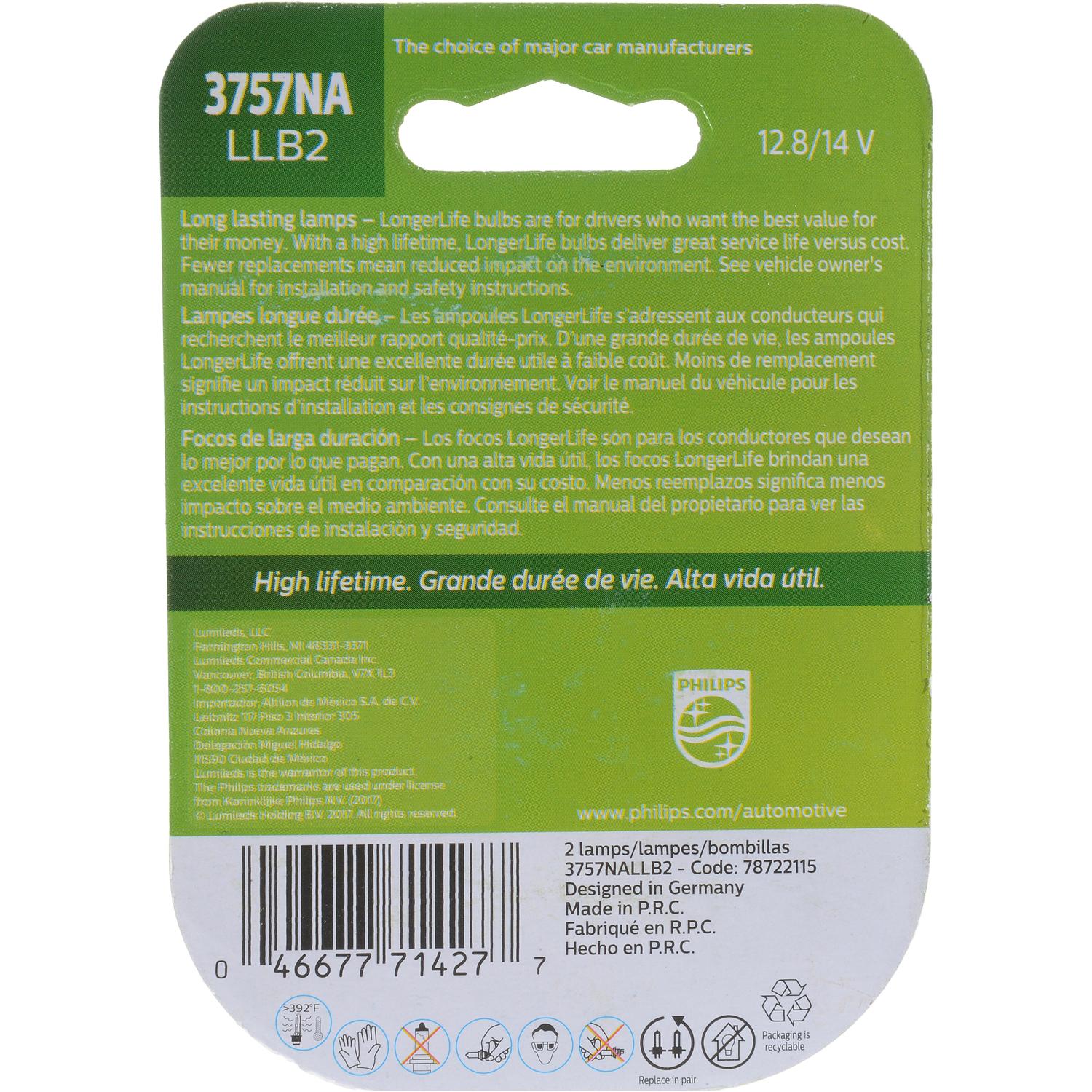 Philips 3757NALLB2 - Turn Signal Light Bulb Philips 3757NALLB2 Brake Light Bulb product image 6 of 10