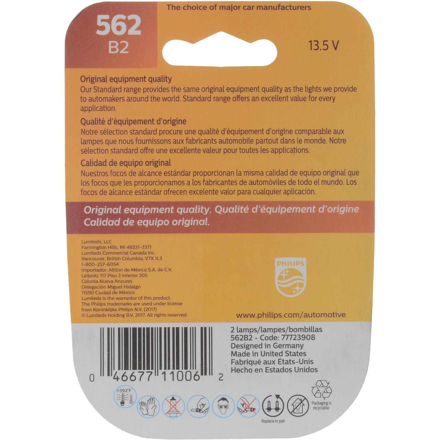 Philips 562B2 - Multi Purpose Light Bulb Philips 562B2 Cargo Box Light Bulb product image 6 of 10