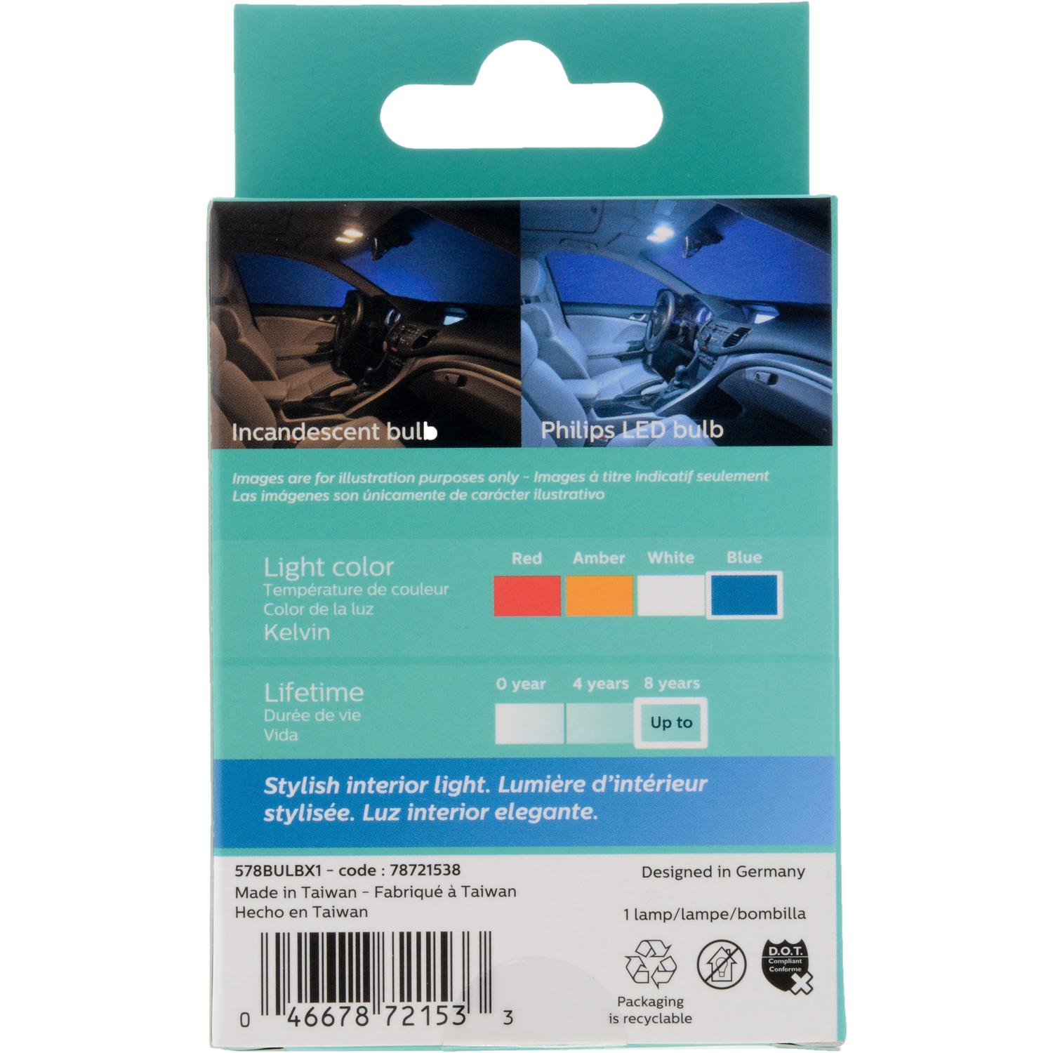 Philips 578BLED - Multi Purpose Light Bulb Philips 578BLED Cargo Box Light Bulb product image 6 of 10
