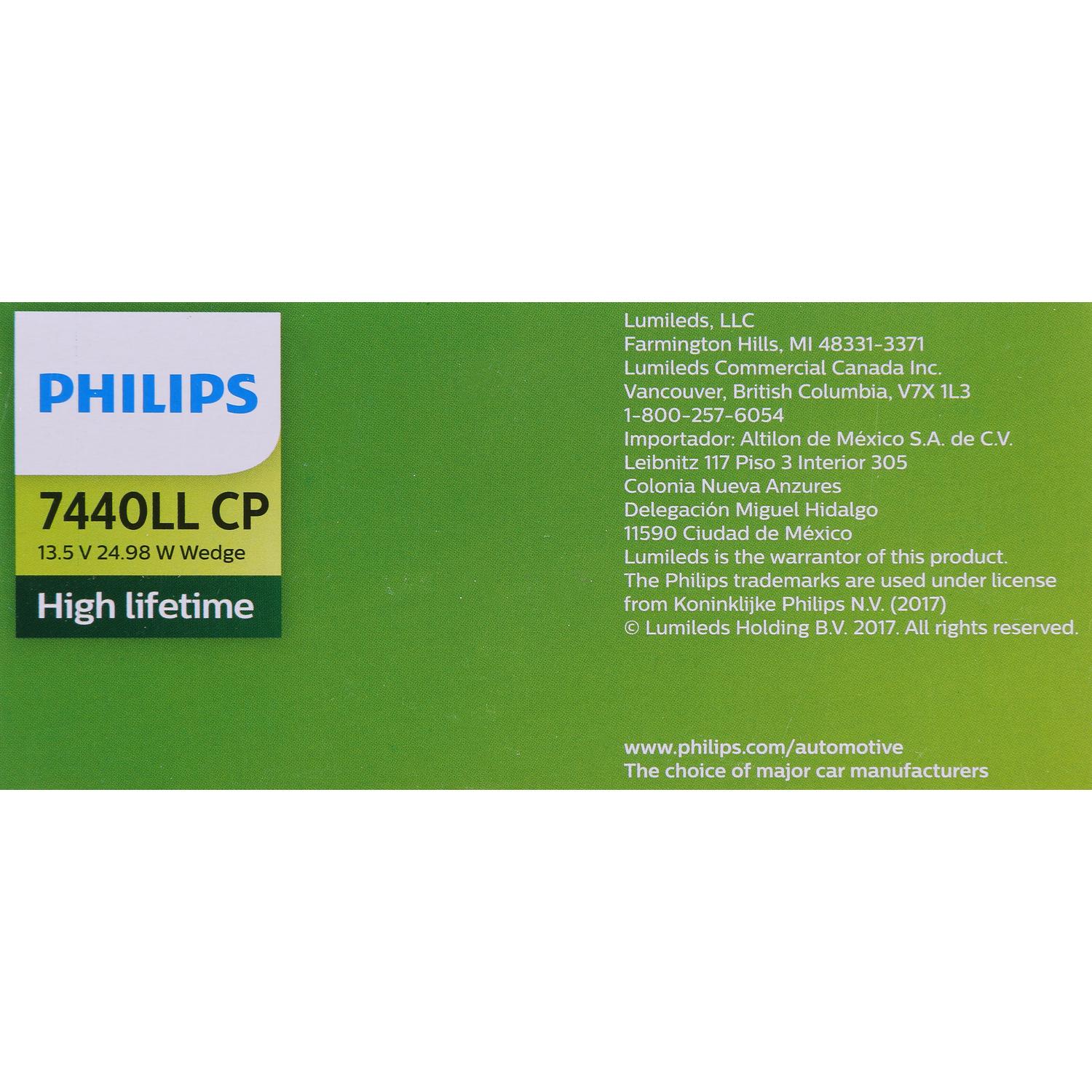 Philips 7440LLCP - Center High Mount Stop Light Bulb Philips 7440LLCP Back Up Light Bulb product image 6 of 10