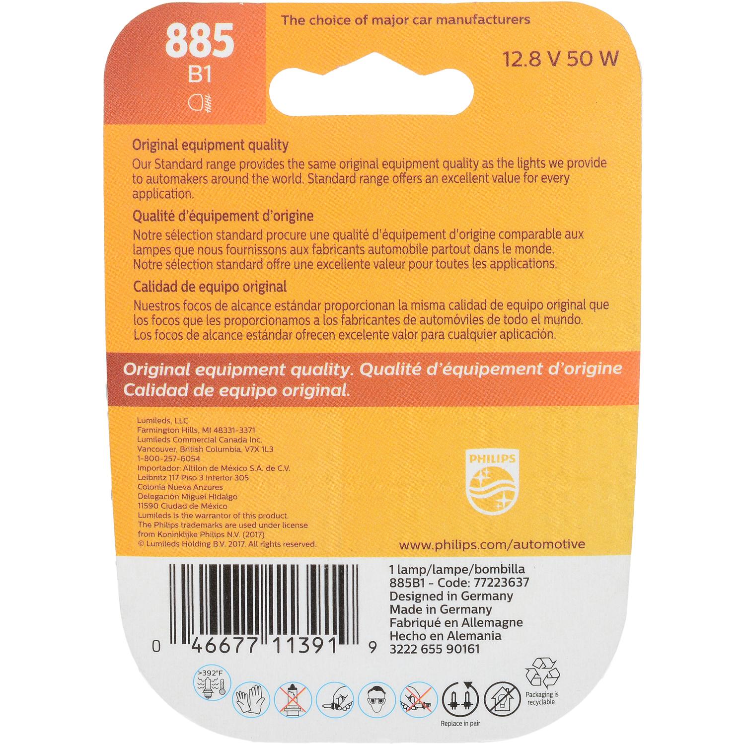 Philips 885B1 - Fog Light Bulb Philips 885B1 Fog Light Bulb product image 6 of 10