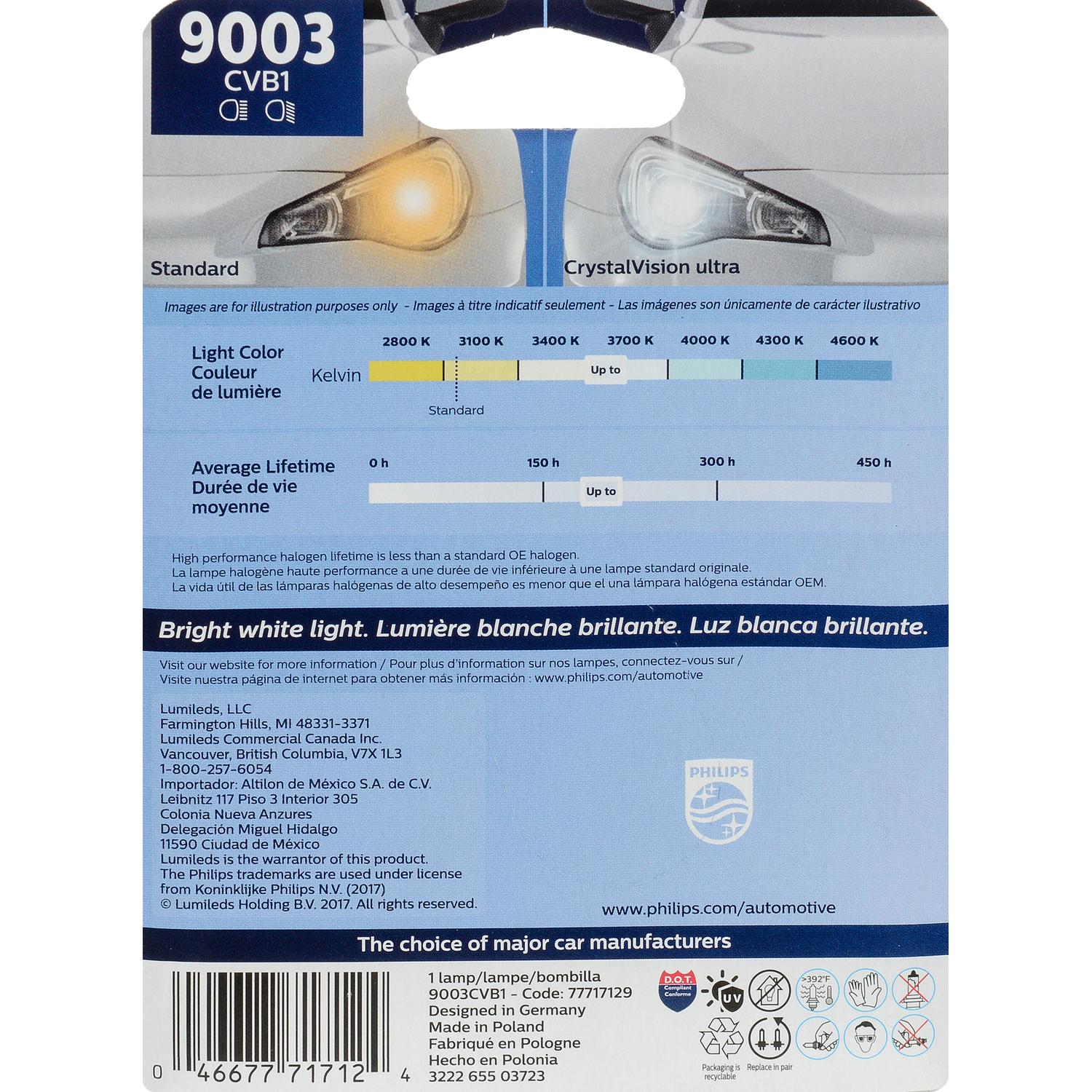 Philips 9003CVB1 - Turn Signal Light Bulb Philips 9003CVB1 Daytime Running Light Bulb product image 6 of 10