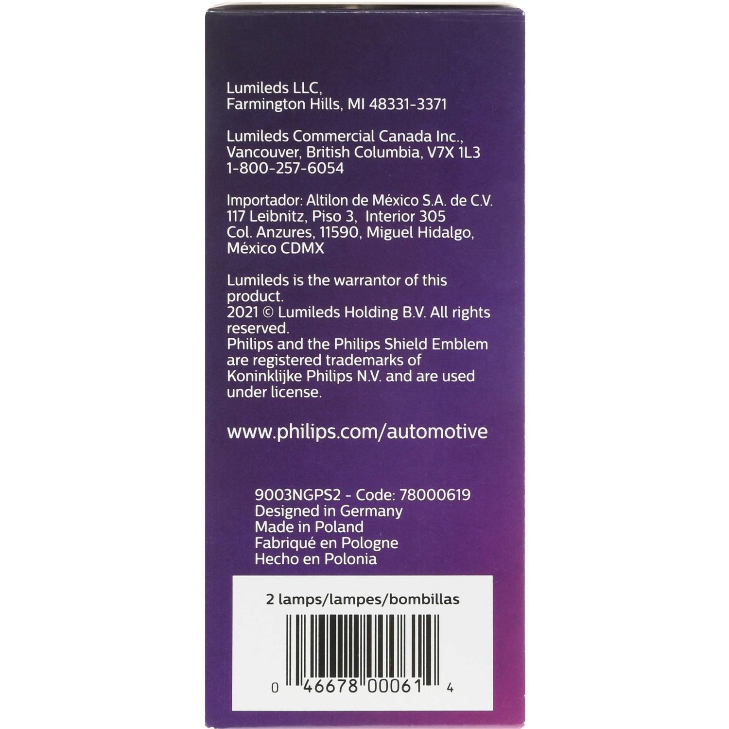Philips 9003NGPS2 - Turn Signal Light Bulb Philips 9003NGPS2 Daytime Running Light Bulb product image 14 of 15