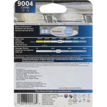 1995 Mitsubishi Montero Headlight Bulb High Beam and Low Beam Philips 9004CVPB1 image 1 of 4