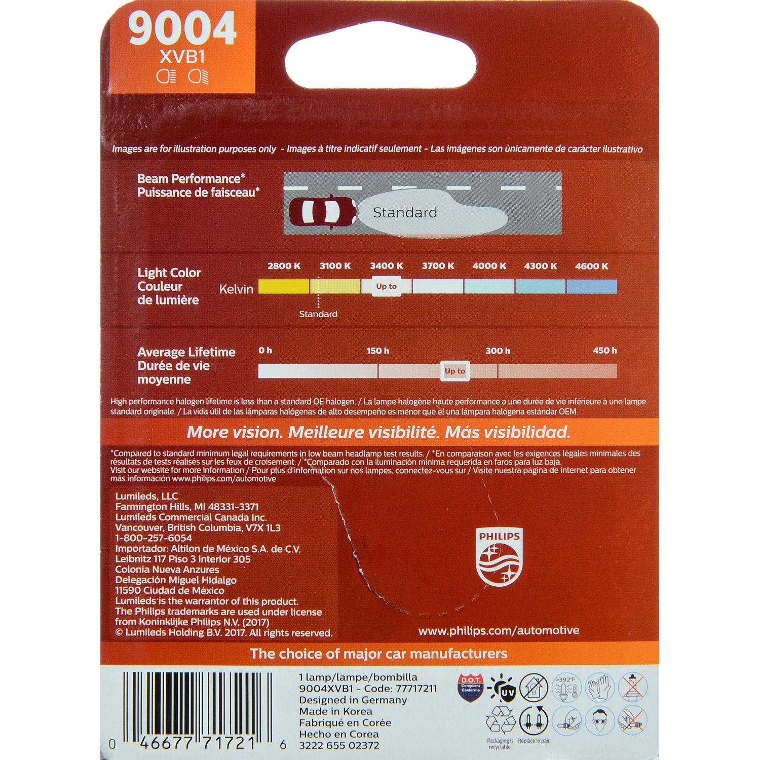 Philips 9004XVB1 - Headlight Bulb Philips 9004XVB1 Headlight Bulb product image 6 of 10